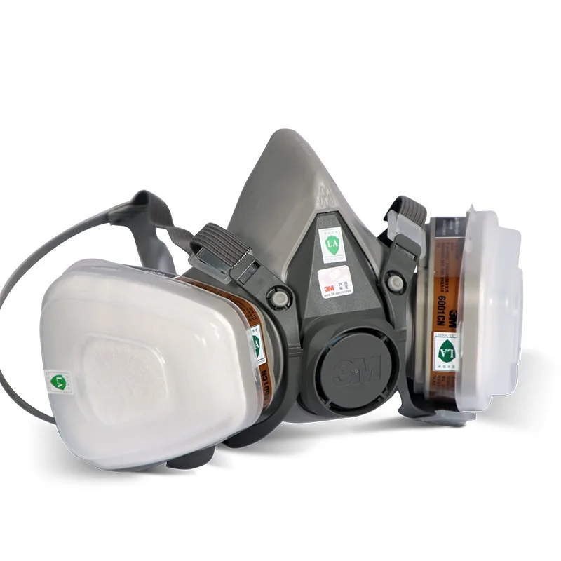 2018 Half Face Respirator Mask With Dual Filters