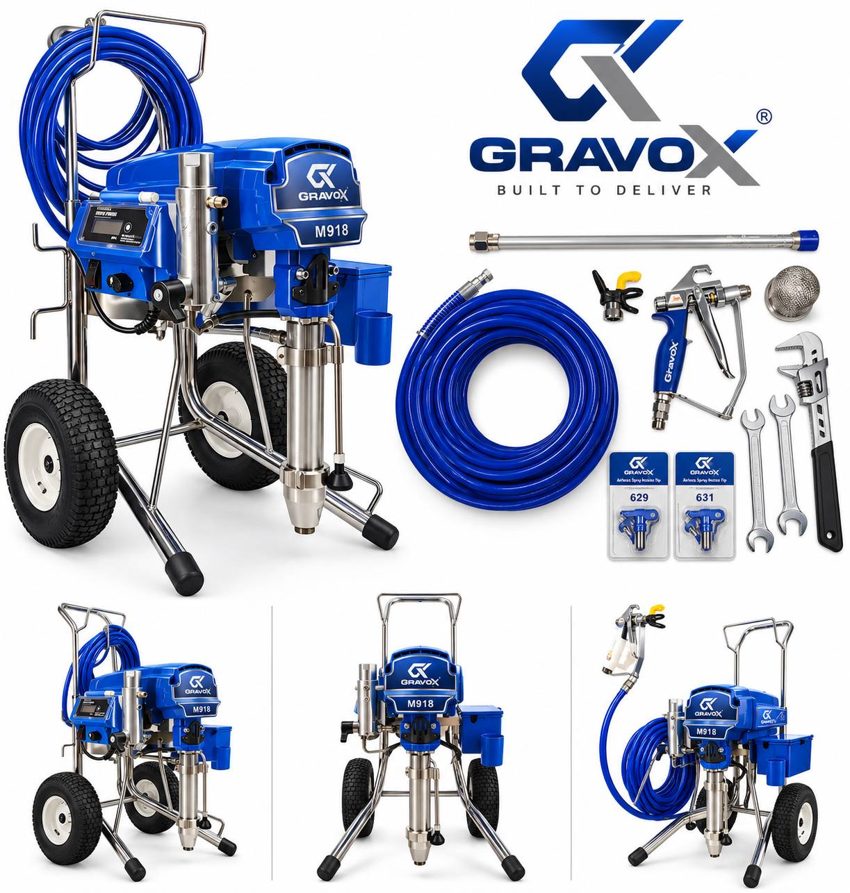 M1095 Piston Type Airless Paint Sprayer