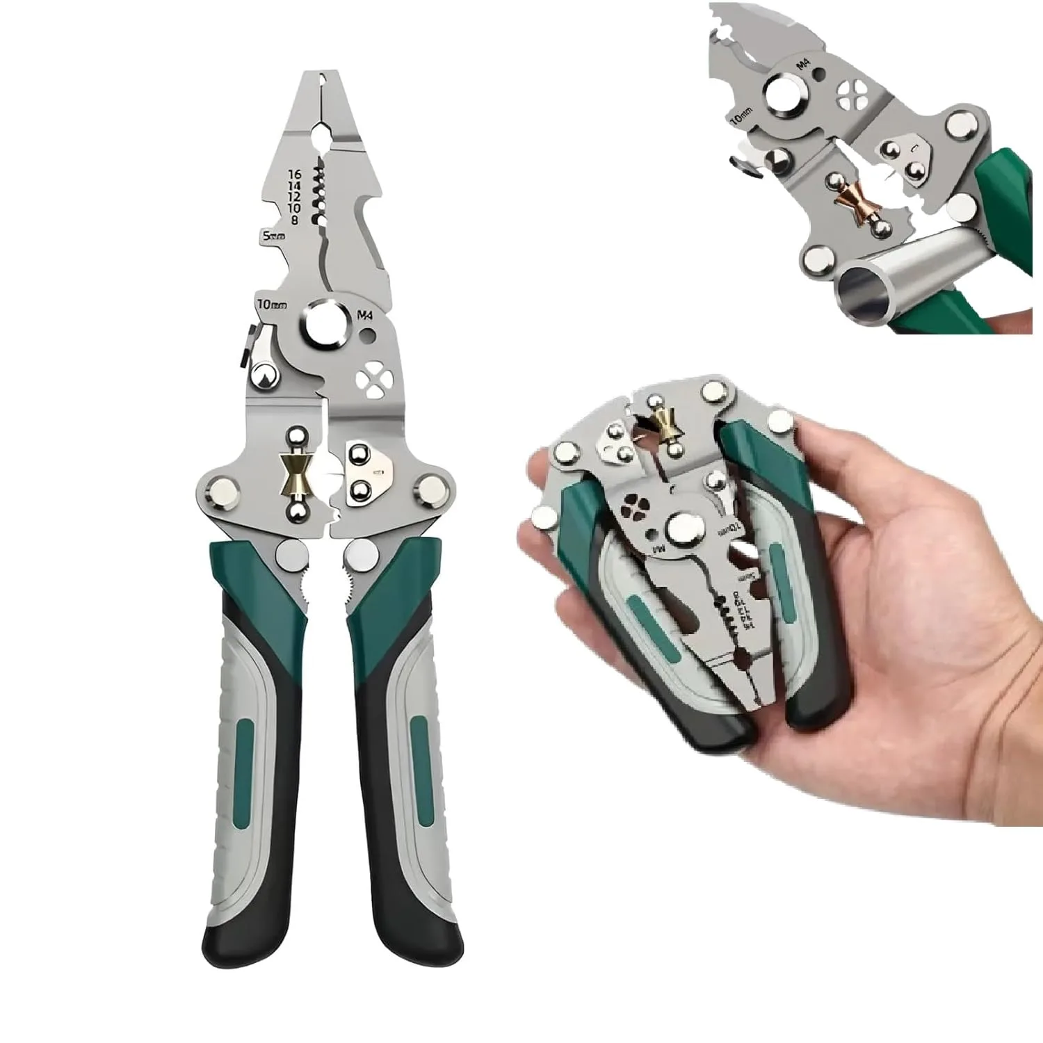 Multifunctional Wire Stripper, Crimper & Cutter