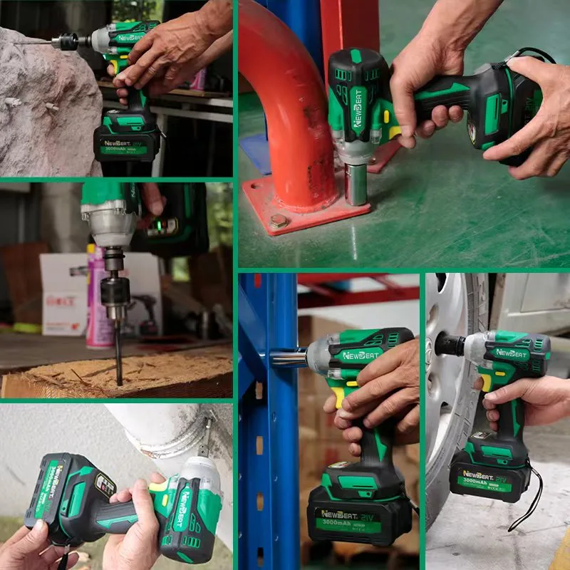 NewBeat 21V Cordless Impact Wrench Set (300 N·m)