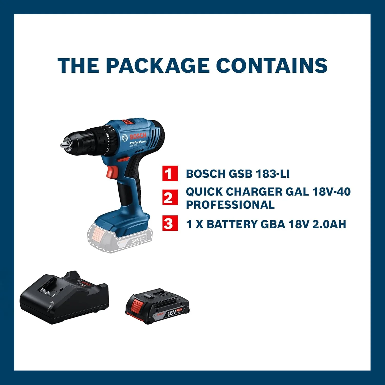 Bosch GSB 183-Li Cordless Impact Drill/Driver