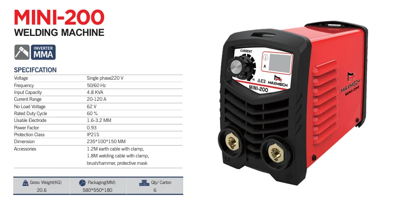 Maxmech MMA-200 Inverter Welding Machine