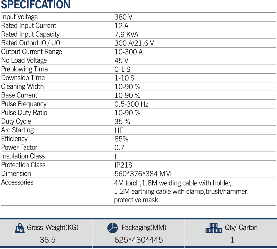 MAXMECH AC/DC-315 PULSE Welding Machine