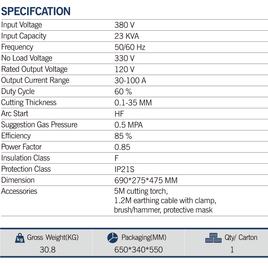 MAXMECH CUT-100 Inverter Cutting Machine