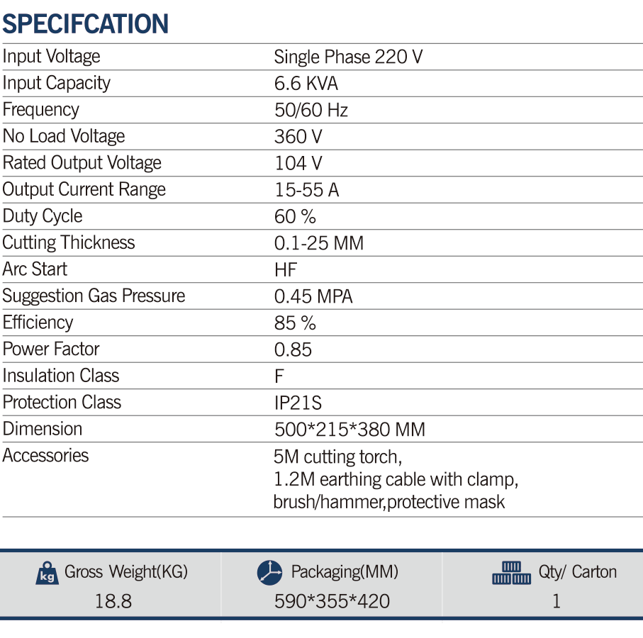MAXMECH CUT-60 Inverter Cutting Machine