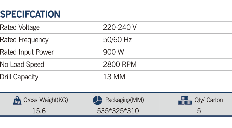 MAXMECH ED 900-13I Impact Electric Drill