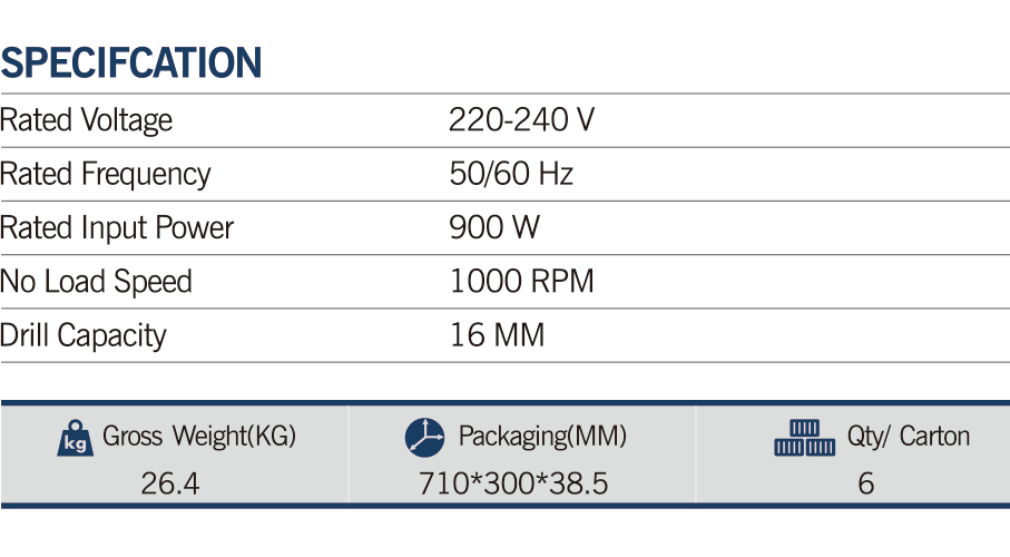 MAXMECH ED 900-16M Mixer Electric Drill