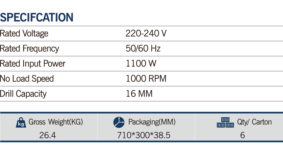 MAXMECH ED 1100-16M Mixer Electric Drill