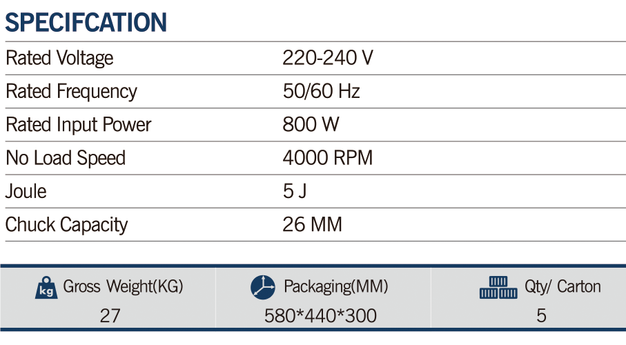 MAXMECH RH 800-26 Rotary Hammer