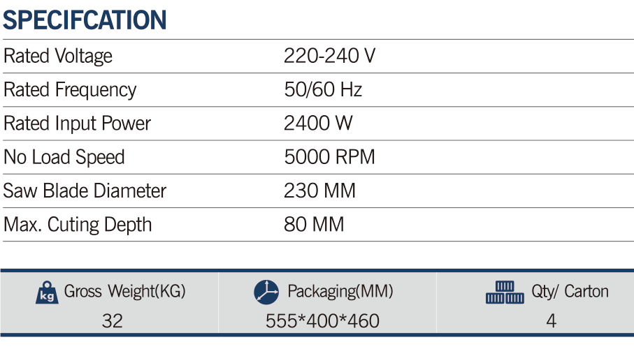 MAXMECH CS 2400-230 Circular Saw