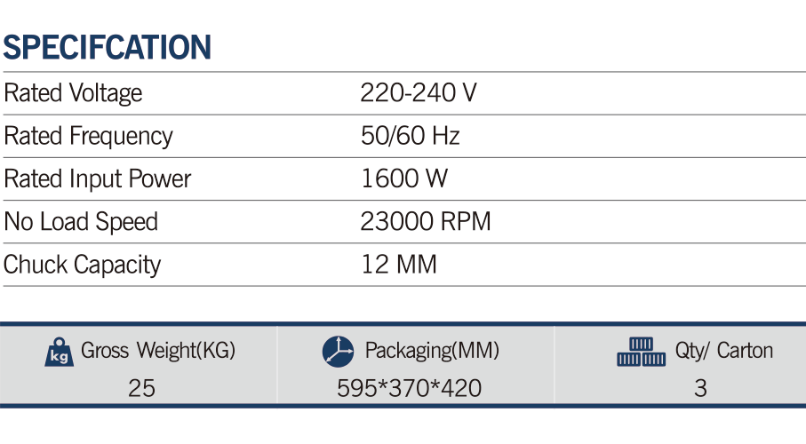 MAXMECH ER 1600-12 Electric Router