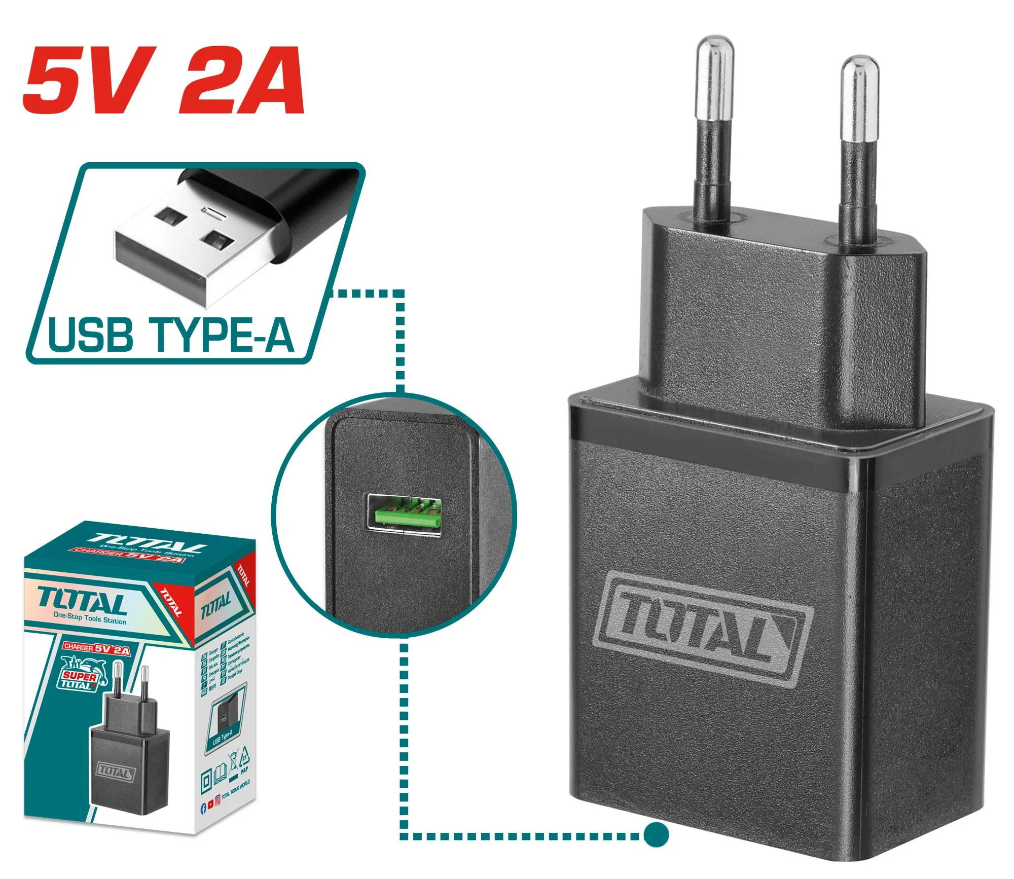 TCLI120502 5V 2A USB Type-A Charger
