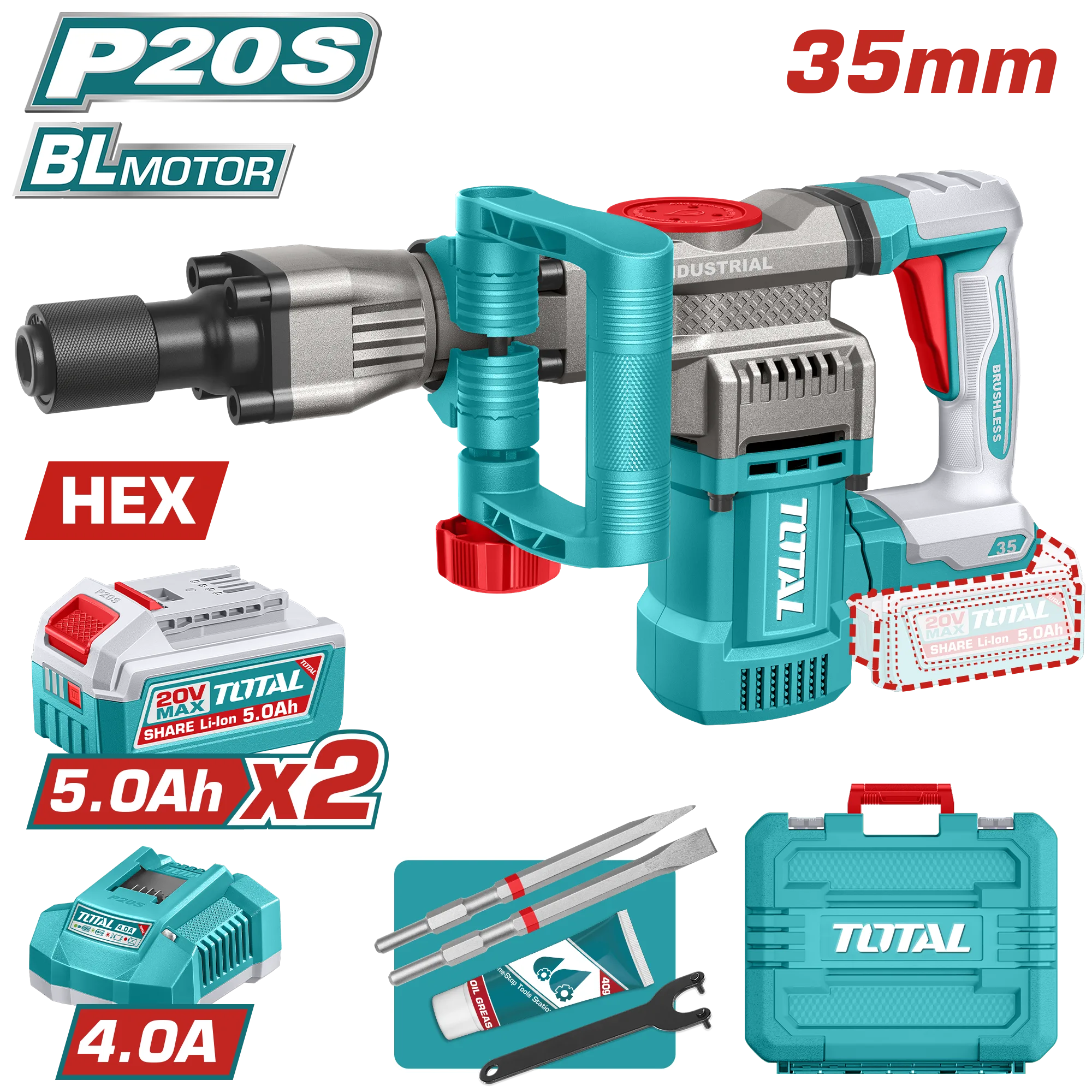 TDBLI203582 20V Cordless Demolition Breaker