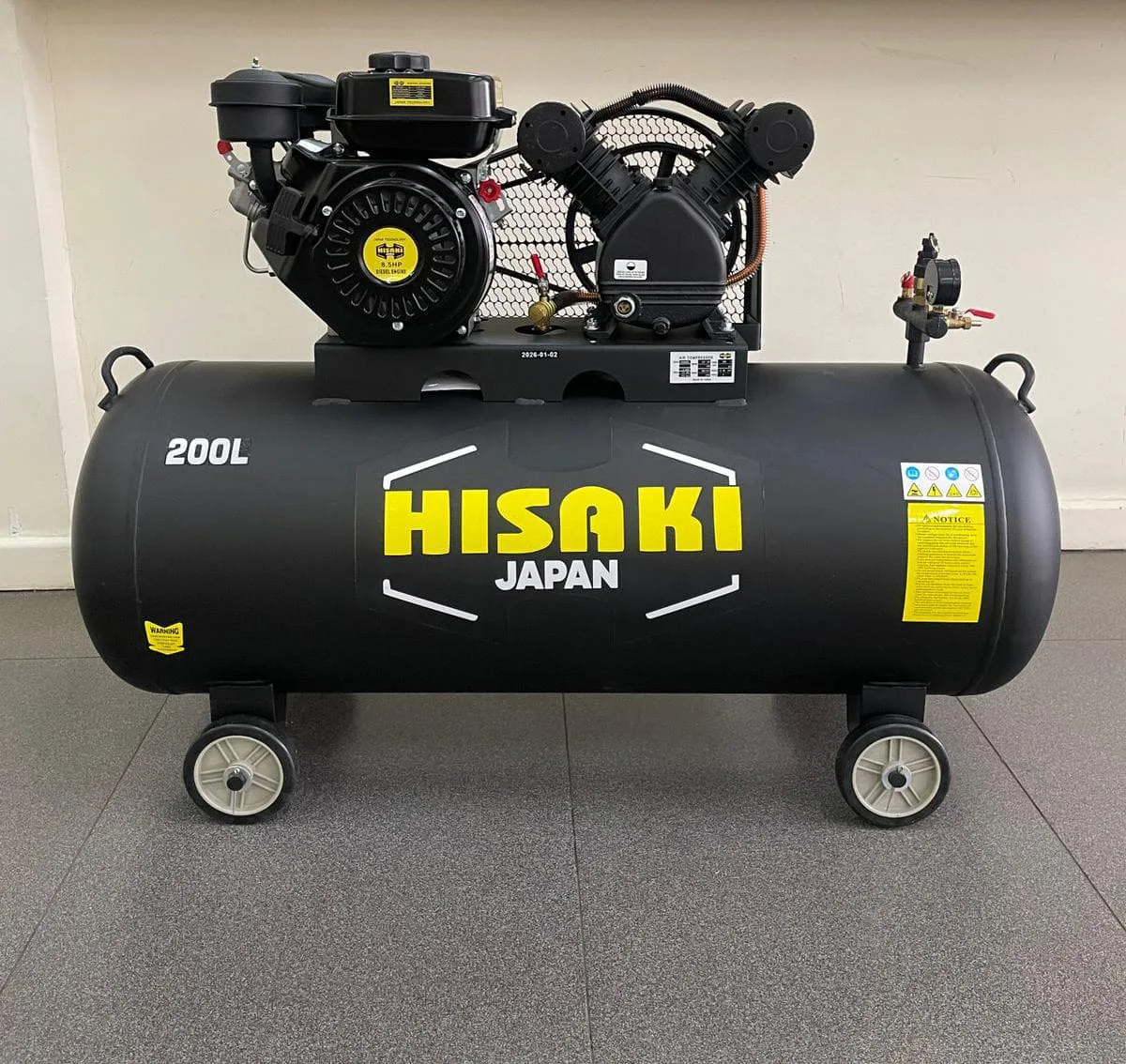 HISAKI 100L/200L/300L 8.5HP Diesel Air Compressor – HK8200D