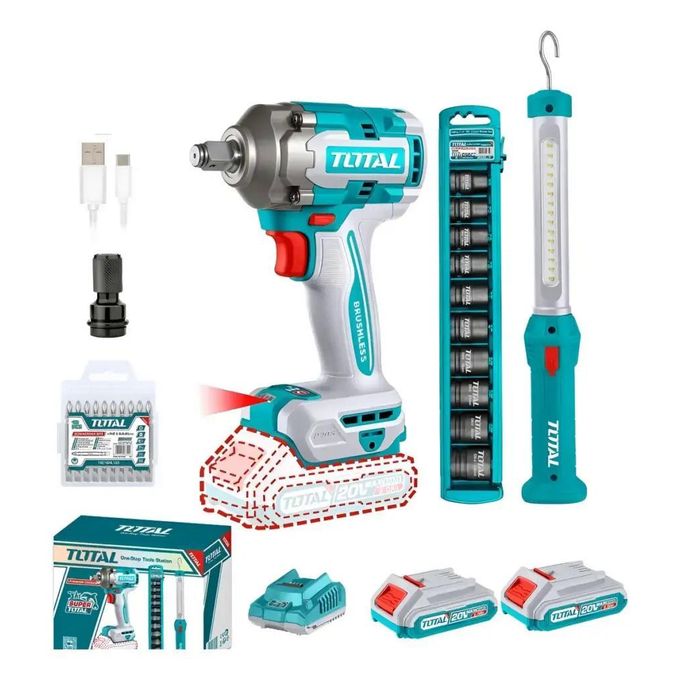 TOTAL TOSLI23048 Cordless 2 Pcs Combo Kit (20V)