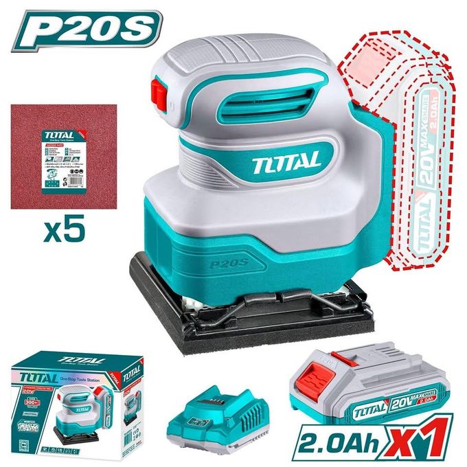 TOTAL TSHSLI20141 20V Cordless Sheet Sander
