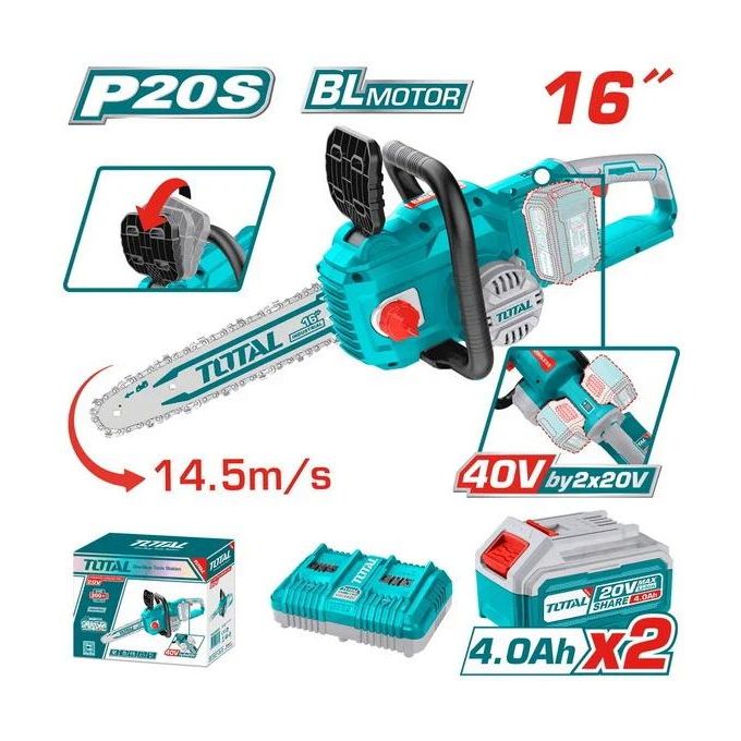 TOTAL TGSLI401682 Lithium-Ion Chain Saw