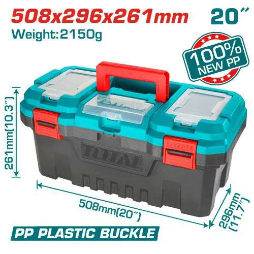 Total TPBX0201 Plastic Tool Box 20 Inch