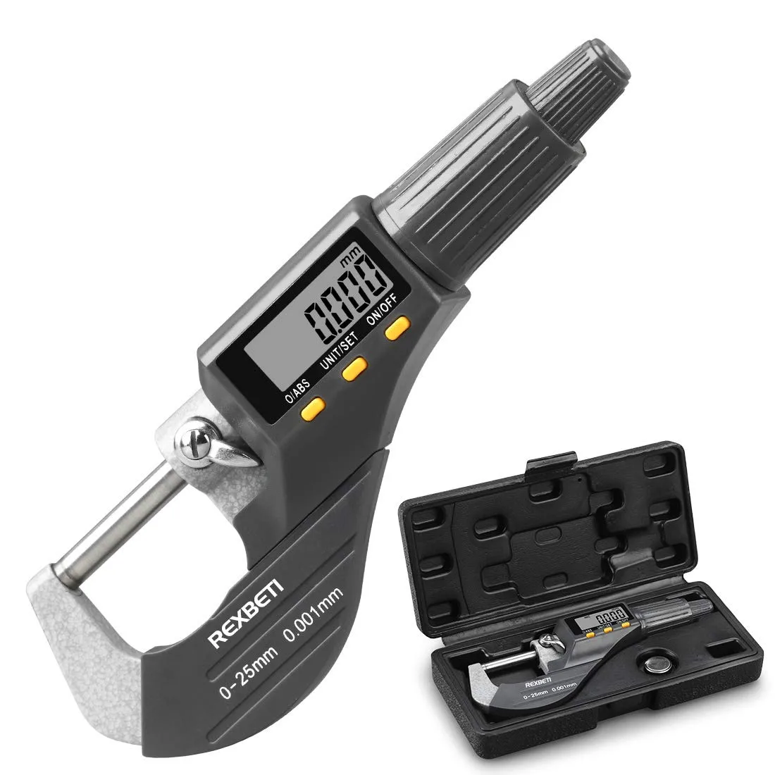 Digital Outside Micrometer 0–25mm (0.001mm Resolution)