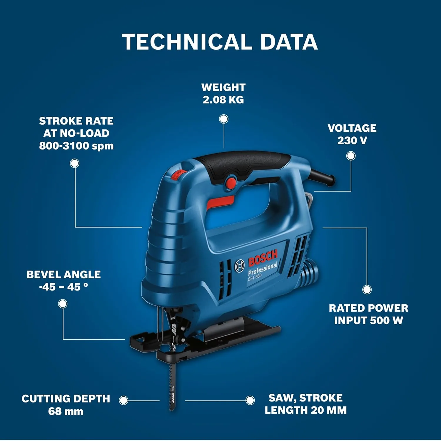 Bosch GST 680 Professional Jigsaw