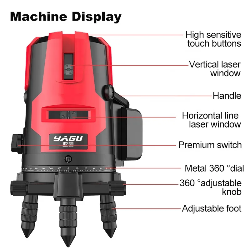 Haochiliang Self Leveling Laser Level 4V1H
