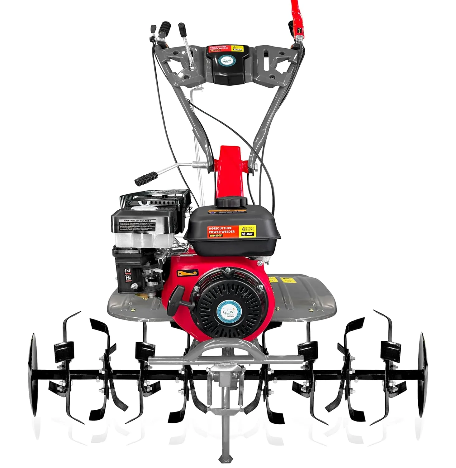 Jadi JD Power Tiller Diesel Powered 7.5HP Engine With 2 Tillers